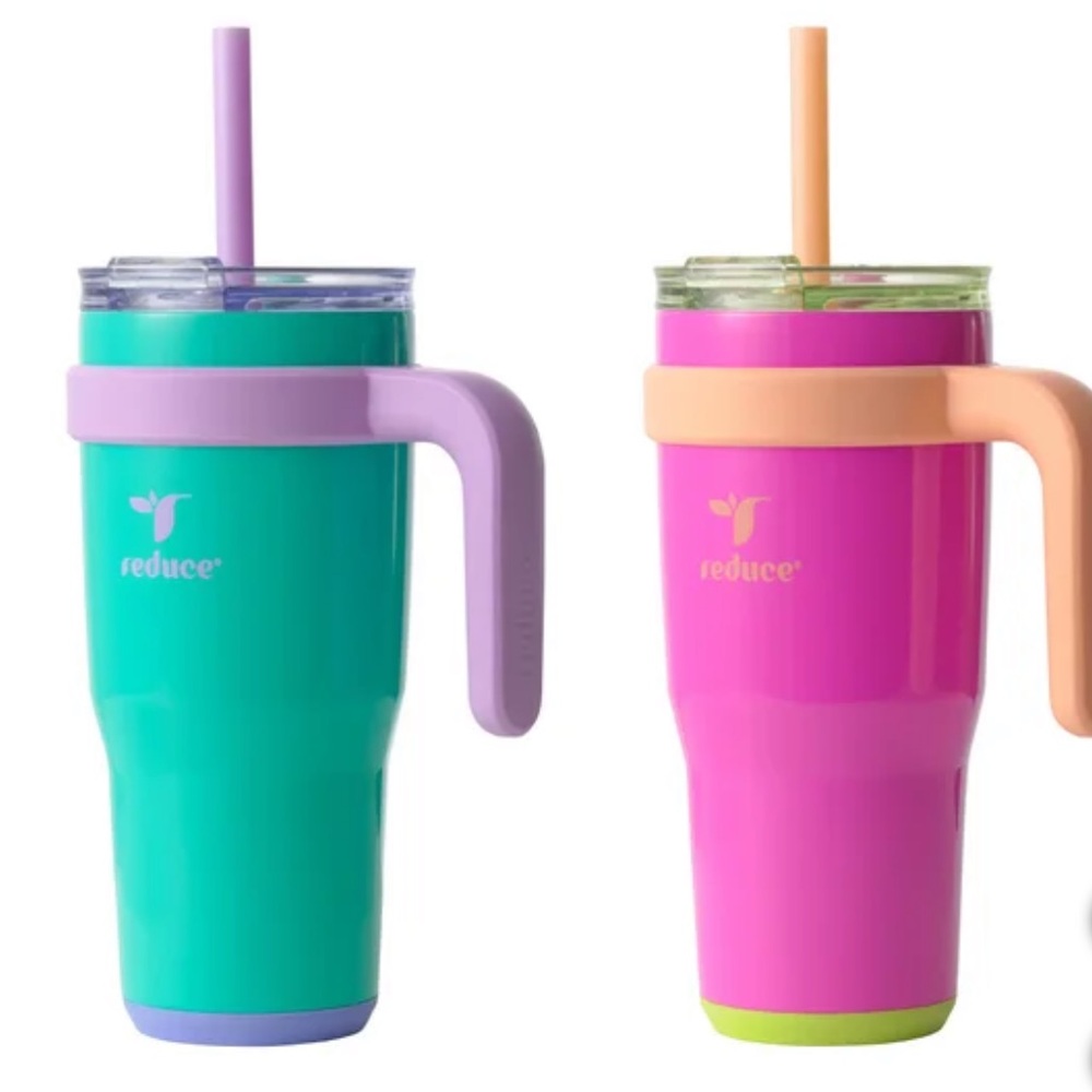 BUNDLE 2 Reduce Cold1 Tumblers, 24oz Tumbler Duo - Pink and Teal